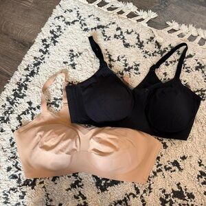 2 PACK Honey Love Womens wireless Crossover Bra Size 3X Supportive